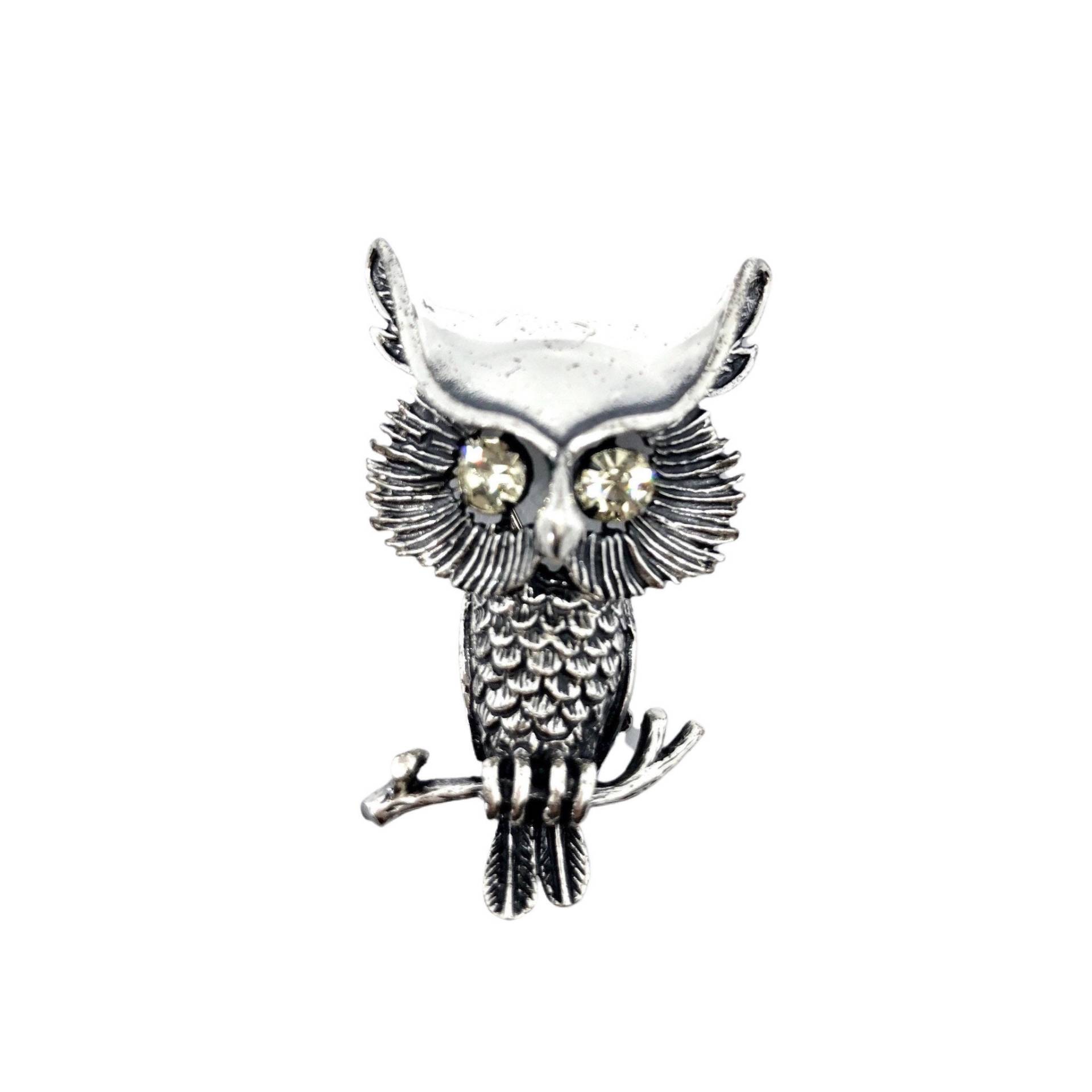 Silber Eule/Vintage Brosche von vonWalhofJewelry