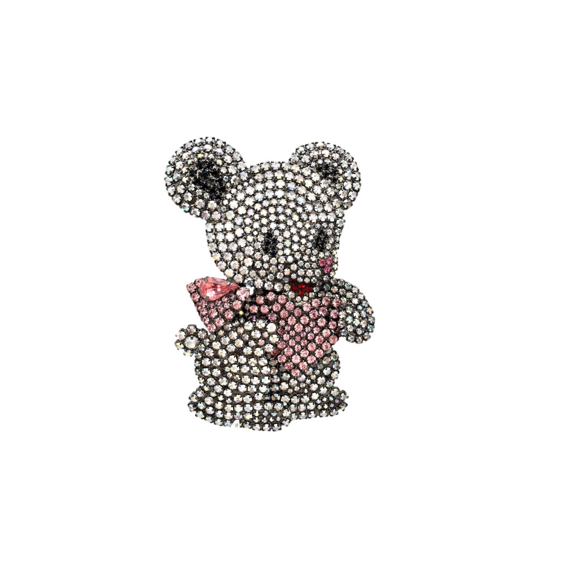 Teddybär Brosche Mit Herz - Von Walhof Statement Pin von vonWalhofJewelry