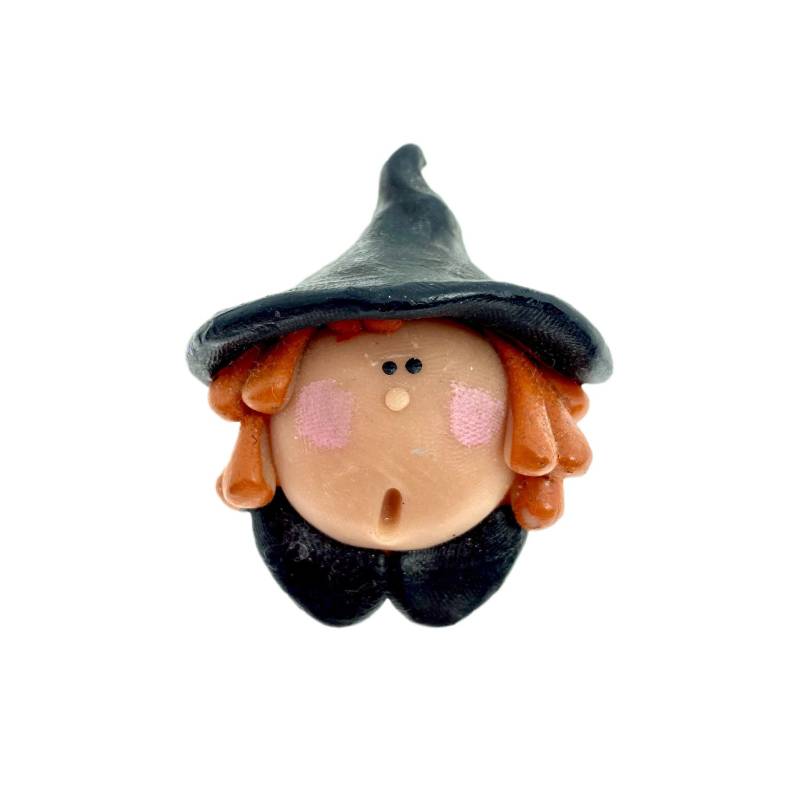 Vintage Hexen Brosche/Handgemachte Ooak Polymer Clay von vonWalhofJewelry