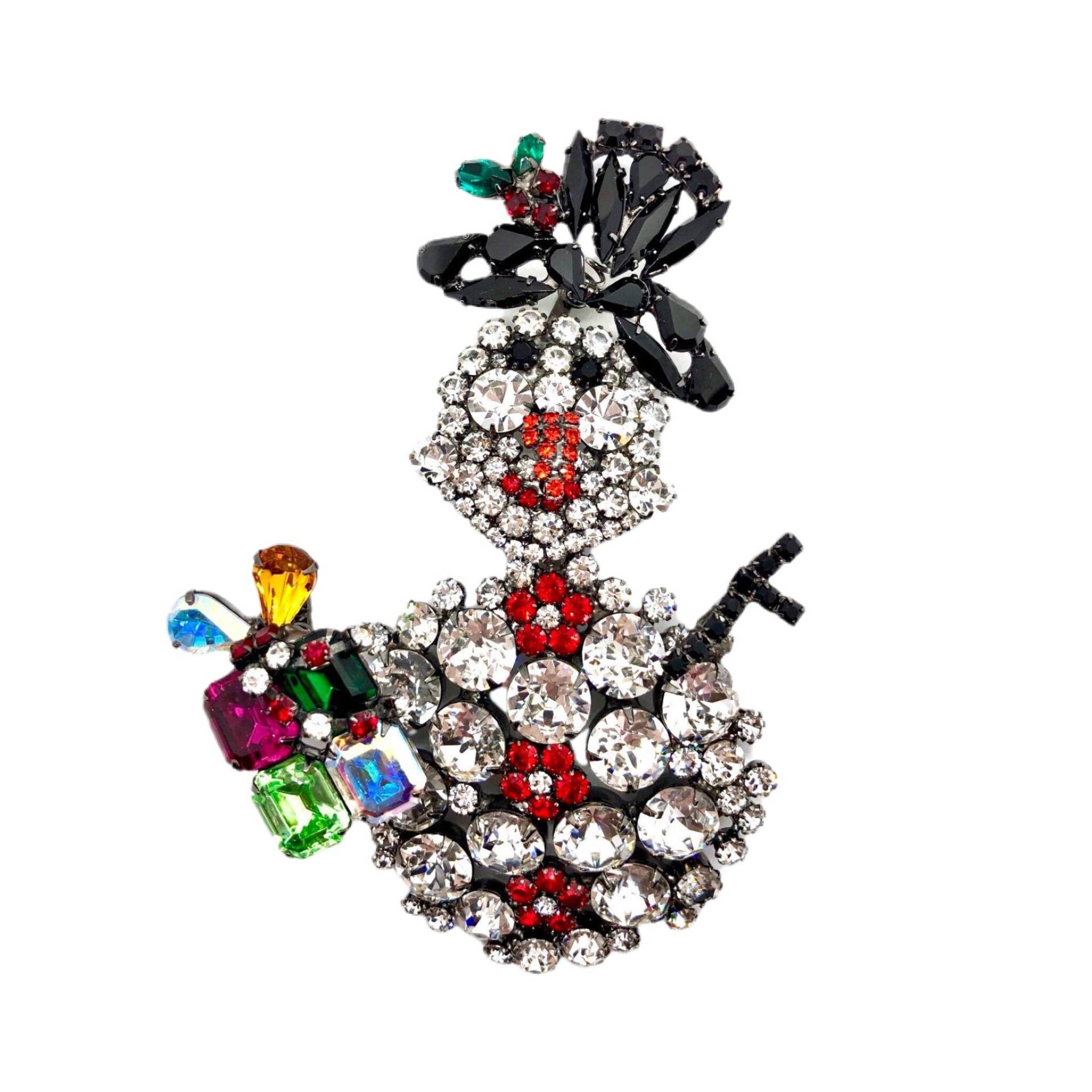 Weihnachts Schneemädchen Brosche - Von Walhof Weihnachtsschmuck von vonWalhofJewelry