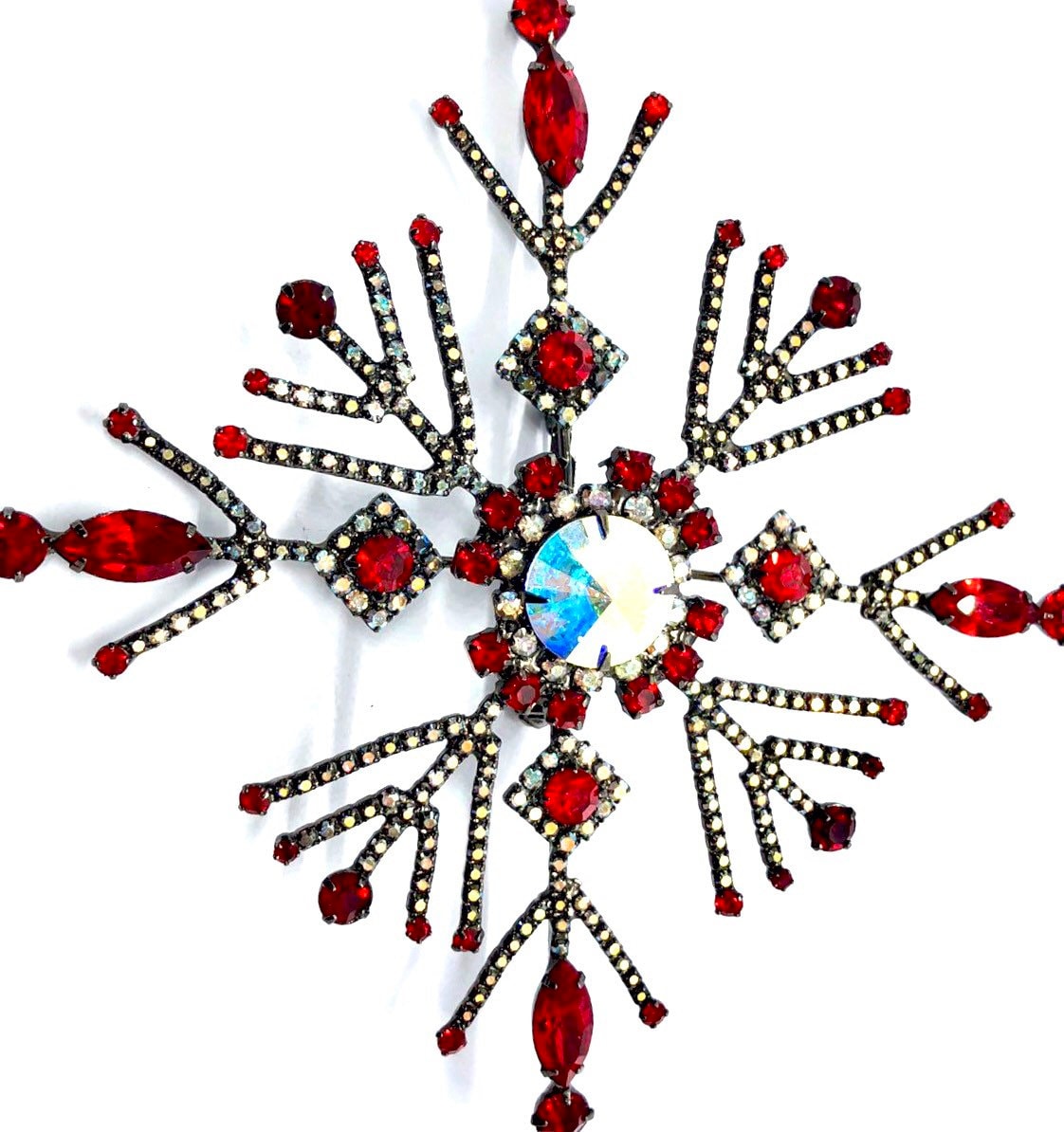 Weihnachtsschneeflocke Brosche - Swarovski Kristalle Von Walhof von vonWalhofJewelry