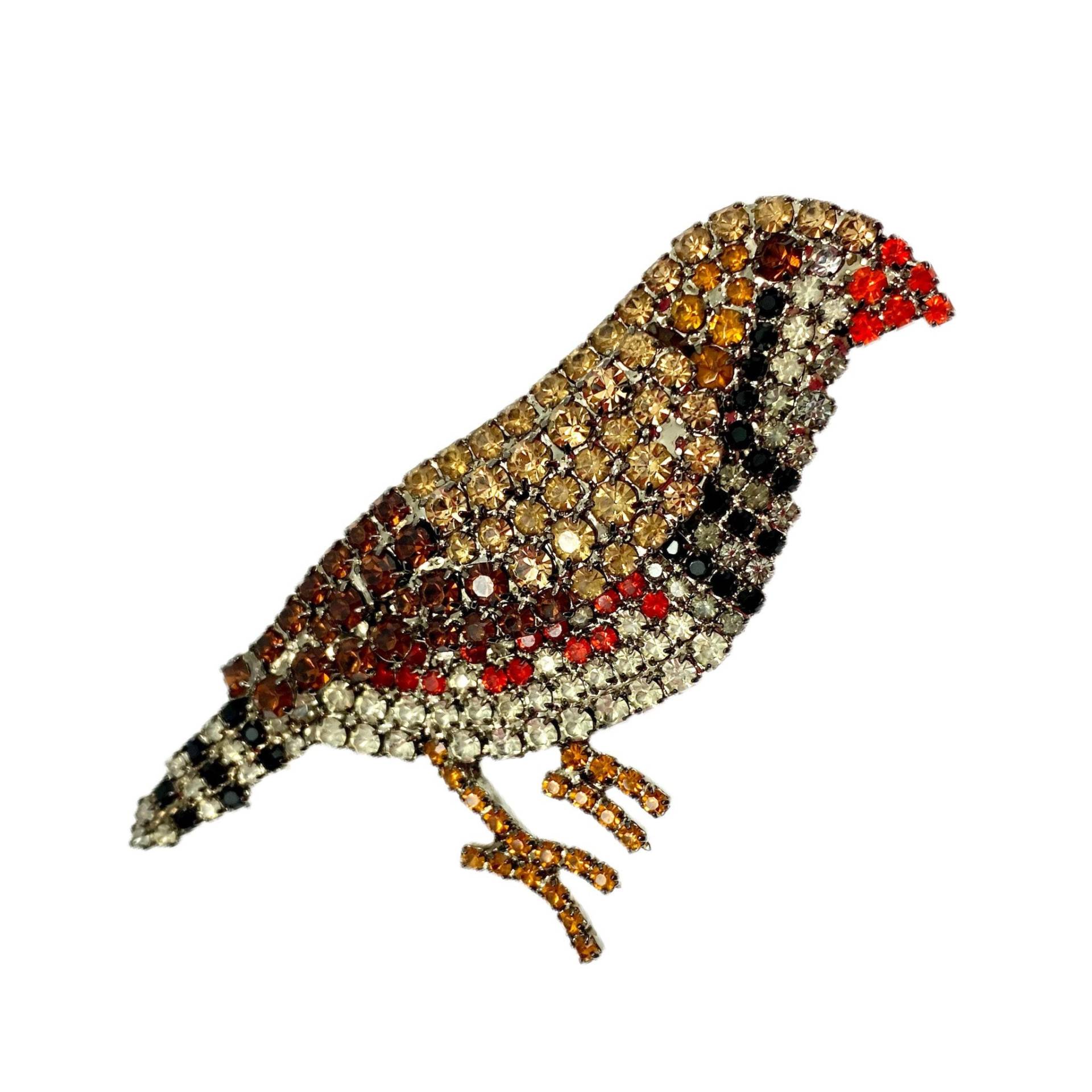 Zebrafink Pin - Von Walhof Singvogel Brosche Avian Audobon von vonWalhofJewelry