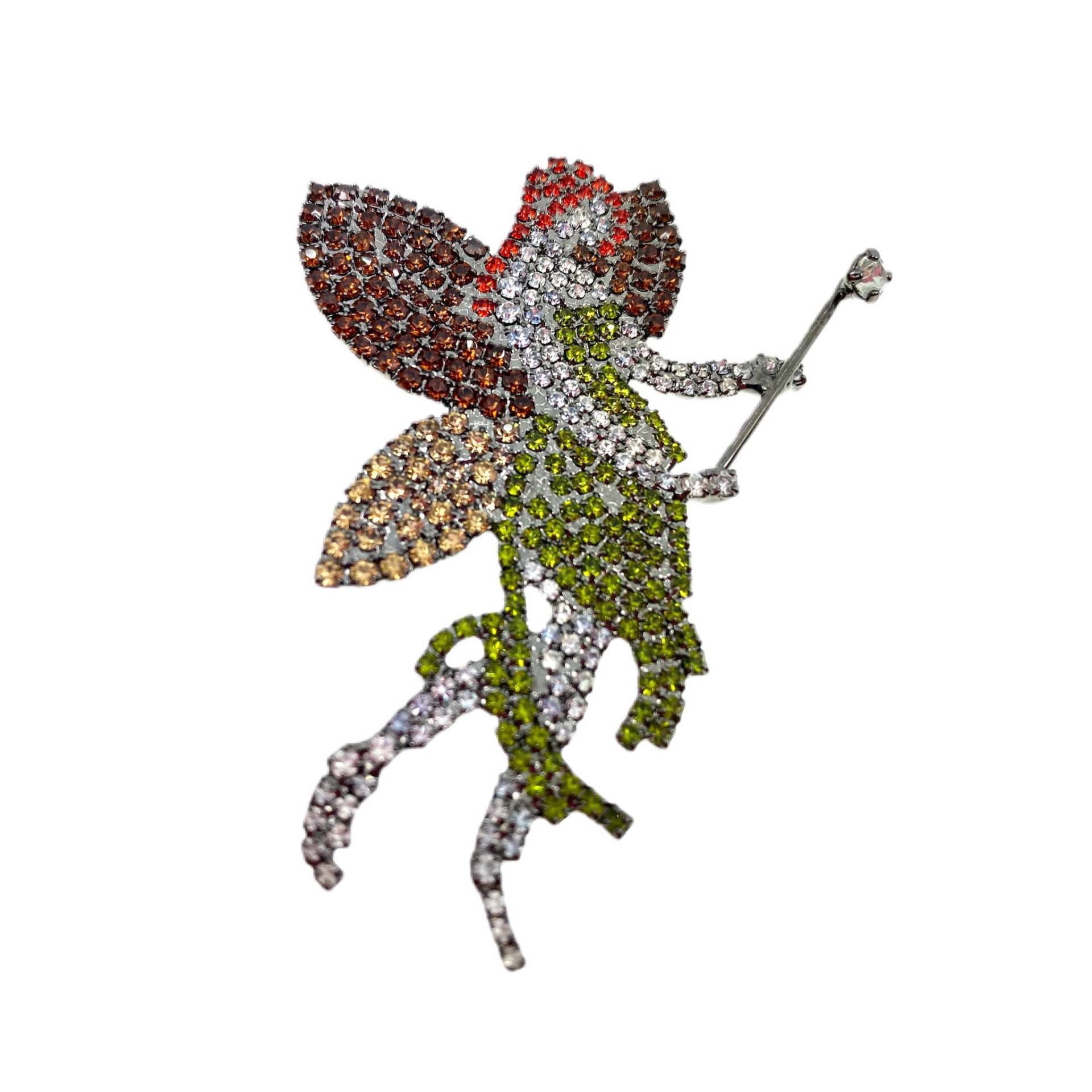 strass Brosche - Feen Von Walhof/Erdige Herbstfarben von vonWalhofJewelry