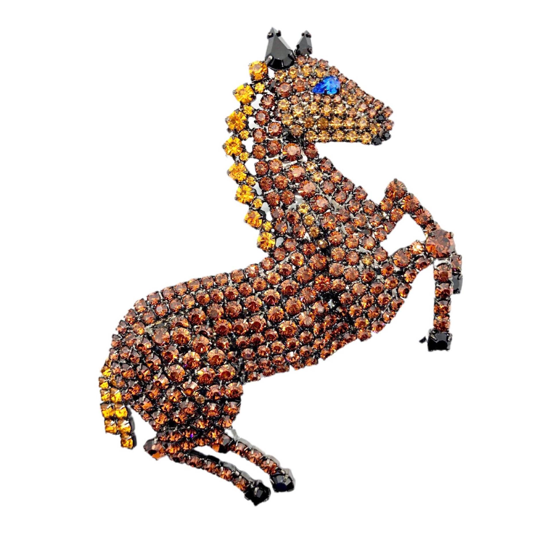 strass Brosche Pferd - Elegante Pferde Anstecknadel Von Walhof von vonWalhofJewelry
