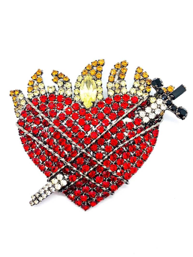 strass Herz Mit Dolch Brosche/Von Walhof Schmuck von vonWalhofJewelry