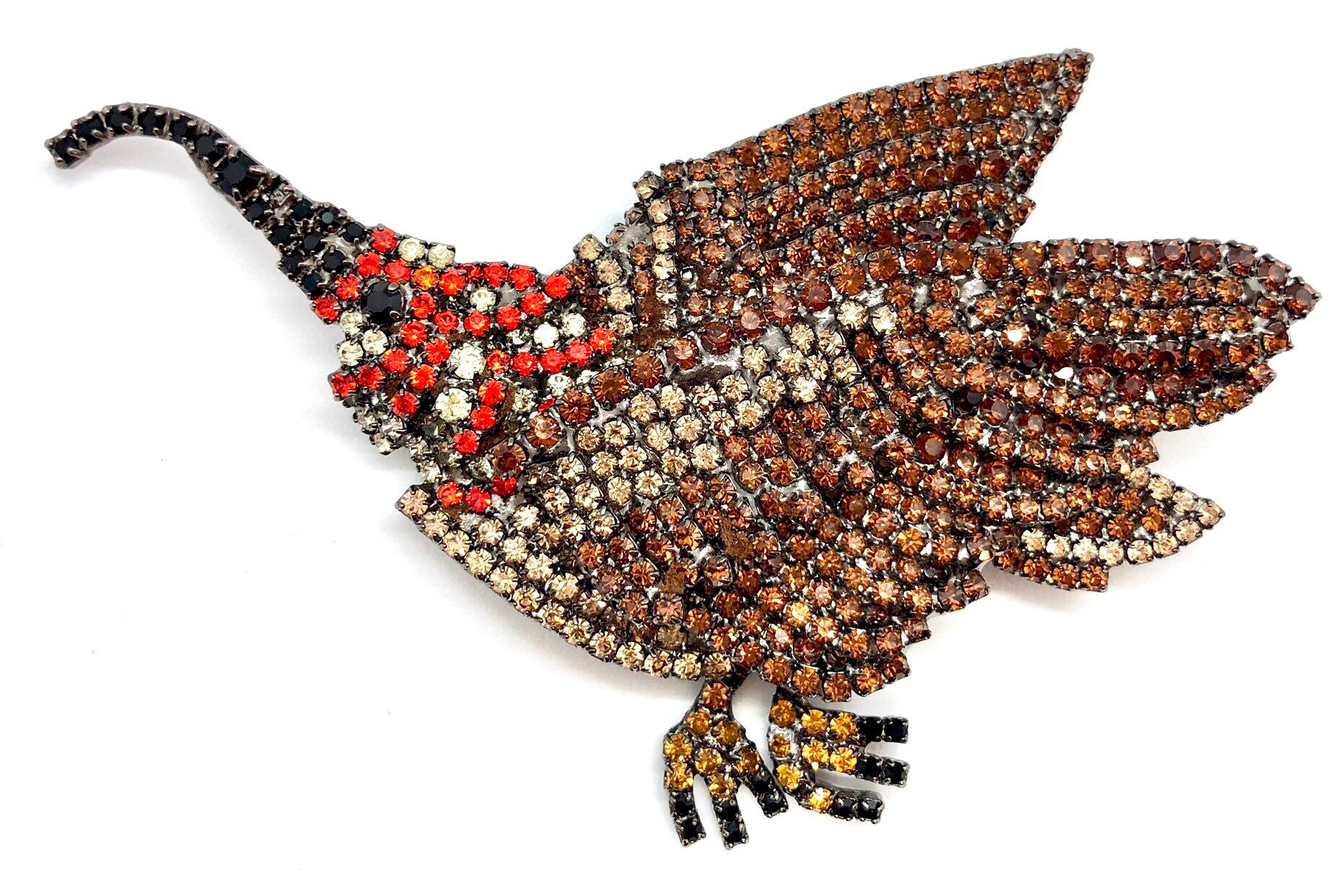 strass Kolibri Brosche - Von Walhof Schmuck von vonWalhofJewelry