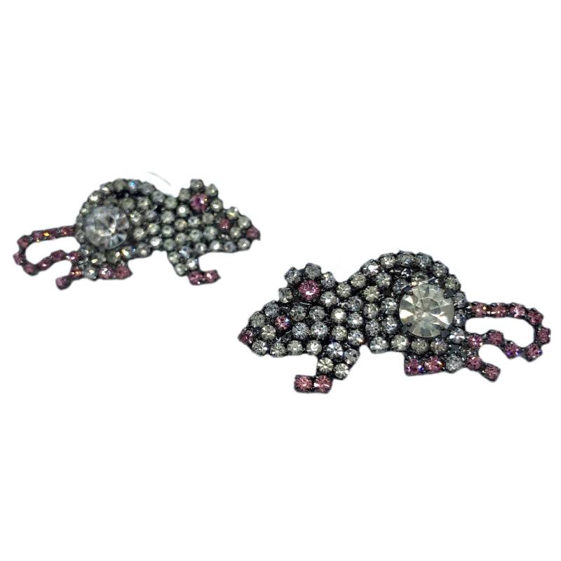 strass Ratte Ohrringe/Nager Pin von vonWalhofJewelry