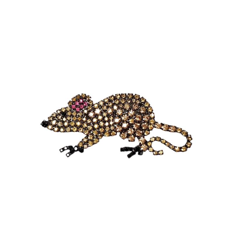 strass Ratte Pin/Nagetier Schmuck von vonWalhofJewelry