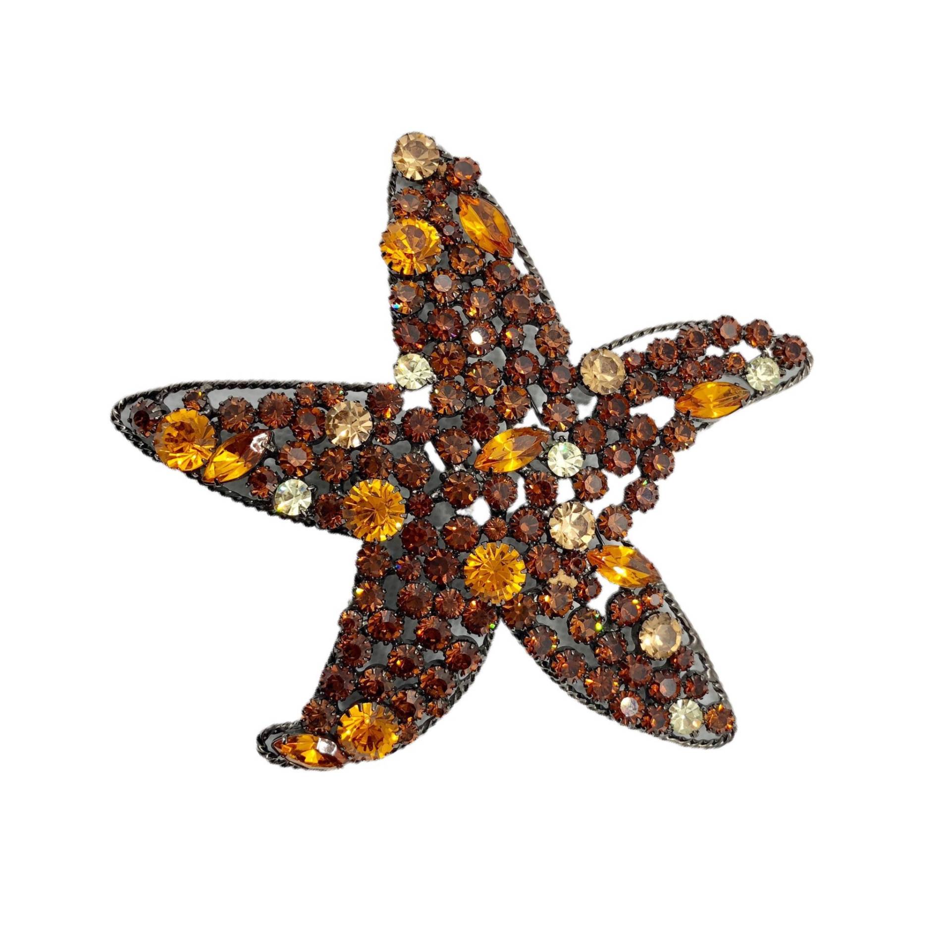 strass Seestern Brosche -Bettina Von Walhof Schmuck von vonWalhofJewelry