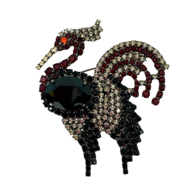 strass Vogel Brosche ~ Swarovski Kristalle/Vintage Schmuck von vonWalhofJewelry