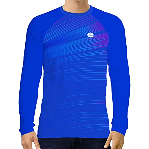 voofly Rashguard Schnorchel Tshirt Herren UV Schutz Lightweight UPF 50+ Funktionsshirt Langarm Quick Drying Royal Blau S von voofly