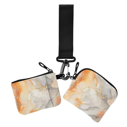 Aquarell Oringe Marmor Damen Dual Wallets Visitenkartenetuis Kleine Abnehmbare Handgelenktasche Schlüsselhalter mit Reißverschlusstasche für den täglichen Gebrauch 2 Stück, Aquarell Oringe Marmor, 1 Aquarell Oringe Marmor Damen Dual Wallets Visitenkartenetuis Kleine Abnehmbare Handgelenktasche Schlüsselhalter mit Reißverschlusstasche für den täglichen Gebrauch 2 Stück, Aquarell Oringe Marmor, 1 von voucong