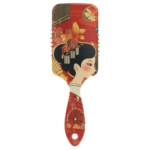 Beauty Woman Haarbürste im japanischen Stil, niedliche Haarbürste für Damen, Kopfhautmassagegerät für alle Haartypen mit ergonomischem Griff, Cepillo para cabello rizado Beauty Woman Haarbürste im japanischen Stil, niedliche Haarbürste für Damen, Kopfhautmassagegerät für alle Haartypen mit ergonomischem Griff, Cepillo para cabello rizado von voucong