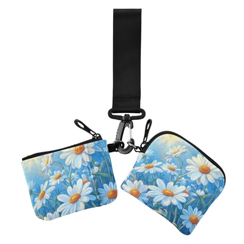 Blue Daisy Hello Sunshine Bloom Spring Dual Coin Purse Credit Card Holder Wallet Minimalist Coin Purse Wallet Bag with Zipper Pocket for Daily Use 2 Packs, Blue Daisy Hello Sunshine Bloom Spring, 1 Blue Daisy Hello Sunshine Bloom Spring Dual Coin Purse Credit Card Holder Wallet Minimalist Coin Purse Wallet Bag with Zipper Pocket for Daily Use 2 Packs, Blue Daisy Hello Sunshine Bloom Spring, 1 von voucong