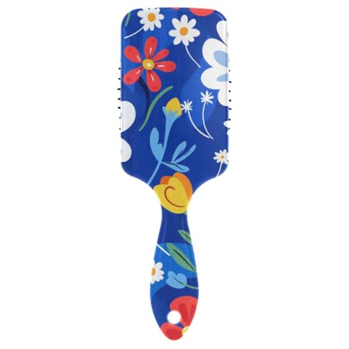 Bunte Blütenbürsten für schwarze Frauen, zum Föhnen, Nass- und Trockenbürste für langes Haar, mit ergonomischem Griff, Cepillo para definir rizos Bunte Blütenbürsten für schwarze Frauen, zum Föhnen, Nass- und Trockenbürste für langes Haar, mit ergonomischem Griff, Cepillo para definir rizos von voucong