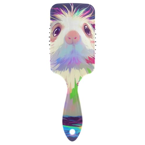 Cartoon-Bürsten mit niedlichem Hamstermotiv, sanfte Pinsel für schwarze Frauen, Kopfhautmassage für kurzes Haar, mit ergonomischem Griff, Cepillos para cabello von voucong