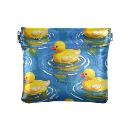 Cartoon-Geldbörse mit niedlicher gelber Ente für Damen, PU-Leder, praktischer Schmuck für Damen, Niedliche gelbe Ente, 1 size, Druckkunst von voucong