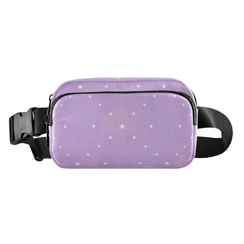Childish Star Gürteltasche für Damen und Herren, wasserdicht, mit verstellbarem Riemen, für Reisen, Fitnessstudio, Arbeit, Lila / Pfirsich, Childish Star Purple Pfirsich-Farbverlauf, 1 size von voucong
