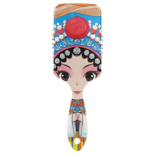 Chinese Culture Peking Opera Woman glatter Kamm für das Haar, Kopfhautmassagegerät für alle Haartypen mit ergonomischem Griff, Cepillo Anti-Frizz para cabello Chinese Culture Peking Opera Woman glatter Kamm für das Haar, Kopfhautmassagegerät für alle Haartypen mit ergonomischem Griff, Cepillo Anti-Frizz para cabello von voucong