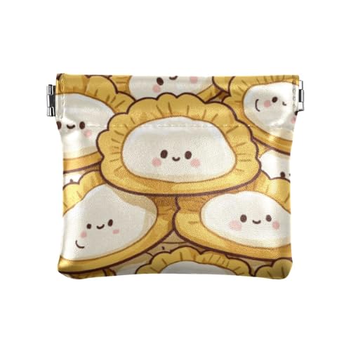 Chinesische süße Cartoon-Knödel-Lebensmittel-Damen-Geldbörse aus Leder, praktischer Schmuck für Damen, Chinesische süße Cartoon-Knödel-Lebensmittel, 1 size, Druckkunst von voucong