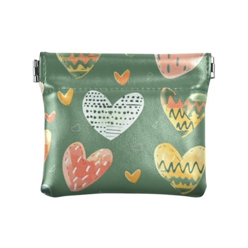 Damen-Geldbörse mit Herzen, niedliches Cartoon-Motiv, klein, Leder, wasserdicht, für Make-up, Grün, Herzen, niedlich, Cartoon, Grün, 1 size, Druckkunst Damen-Geldbörse mit Herzen, niedliches Cartoon-Motiv, klein, Leder, wasserdicht, für Make-up, Grün, Herzen, niedlich, Cartoon, Grün, 1 size, Druckkunst von voucong