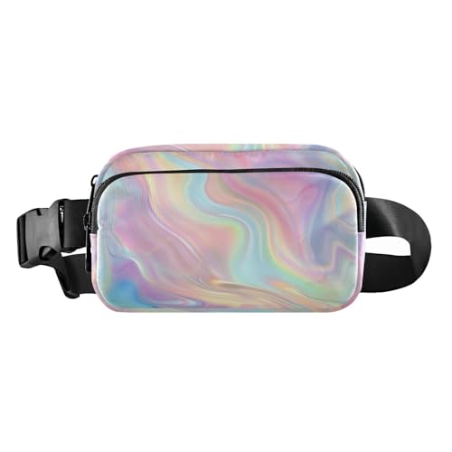 Dream Rainbow Umhängetasche mit glattem, glänzendem Hintergrund, stilvolle Umhängetasche für Damen und Herren, Mini-Umhängetasche mit verstellbarem Riemen für Reisen, Einkaufen, Laufen Dream Rainbow Umhängetasche mit glattem, glänzendem Hintergrund, stilvolle Umhängetasche für Damen und Herren, Mini-Umhängetasche mit verstellbarem Riemen für Reisen, Einkaufen, Laufen von voucong