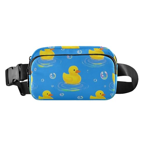 Gürteltasche mit Cartoon-Motiv, niedliche gelbe Ente, stilvolle Umhängetasche für Damen, Herren, Teenager, kleine Laufgürteltasche mit verstellbarem Riemen für Reisen, Urlaub, Laufen, Niedliche gelbe Gürteltasche mit Cartoon-Motiv, niedliche gelbe Ente, stilvolle Umhängetasche für Damen, Herren, Teenager, kleine Laufgürteltasche mit verstellbarem Riemen für Reisen, Urlaub, Laufen, Niedliche gelbe von voucong