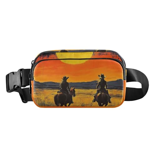 Gürteltasche mit Westernkuh, Vintage, modische Bauchtasche für Damen und Herren, Mini-Umhängetasche, Sporttasche mit verstellbarem Gurt, für Reisen, Laufen, Wandern, Westernkuh Vintage, 1 size Gürteltasche mit Westernkuh, Vintage, modische Bauchtasche für Damen und Herren, Mini-Umhängetasche, Sporttasche mit verstellbarem Gurt, für Reisen, Laufen, Wandern, Westernkuh Vintage, 1 size von voucong