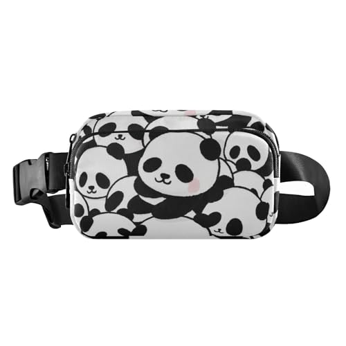 Gürteltasche mit niedlichem Cartoon-Panda-Motiv, stilvolle Bauchtasche für Damen, Herren, Teenager, große Kapazität, Laufgürteltasche mit verstellbarem Gurt für Reisen, Einkaufen, Laufen, Süßer von voucong