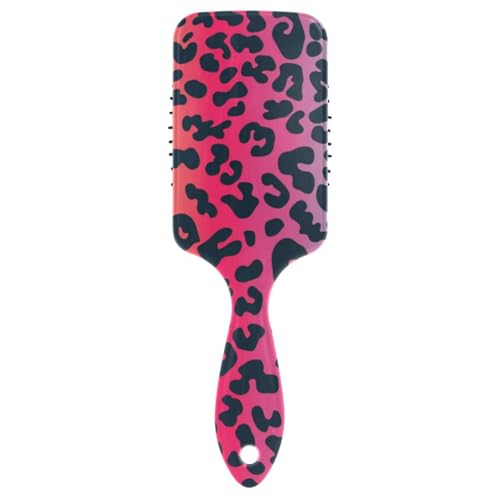 Haarbürste mit Leopardenmuster, Regenbogen-freundliche Haarbürste für Frauen, Kopfhautmassage bei Haarausfall, mit ergonomischem Griff, Cepillo para pelo rizado Haarbürste mit Leopardenmuster, Regenbogen-freundliche Haarbürste für Frauen, Kopfhautmassage bei Haarausfall, mit ergonomischem Griff, Cepillo para pelo rizado von voucong