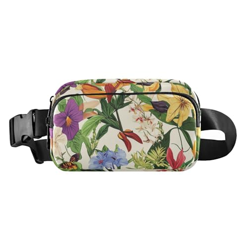 Haiti Choeblack Gürteltasche mit Blumenmotiv, trendige Umhängetasche für Damen, Herren, Teenager, kleine Gürteltasche, Reisebrieftasche mit verstellbarem Riemen für Reisen, Urlaub, Laufen, Haiti Haiti Choeblack Gürteltasche mit Blumenmotiv, trendige Umhängetasche für Damen, Herren, Teenager, kleine Gürteltasche, Reisebrieftasche mit verstellbarem Riemen für Reisen, Urlaub, Laufen, Haiti von voucong
