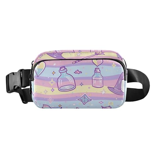 Hexentrank-Gürteltasche mit Cartoon-Regenbogenstreifen, trendige Gürteltasche für Männer und Frauen, Mehrzweck-Umhängetasche, Gürteltasche mit verstellbarem Gurt für Workout, Laufen, Wandern Hexentrank-Gürteltasche mit Cartoon-Regenbogenstreifen, trendige Gürteltasche für Männer und Frauen, Mehrzweck-Umhängetasche, Gürteltasche mit verstellbarem Gurt für Workout, Laufen, Wandern von voucong