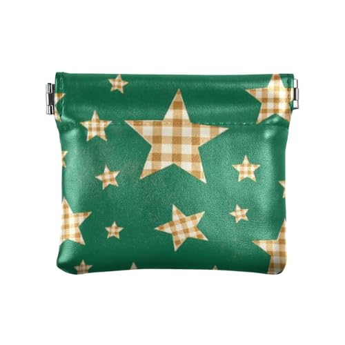 Kleine Geldbörse mit Cartoon-Motiv, kariert, Sterne, Grün, PU-Leder, kleine Münzgeldbörse, praktische Organisationstaschen für Damen, Karierte Karomuster Sterne grün, 1 size, Druckkunst Kleine Geldbörse mit Cartoon-Motiv, kariert, Sterne, Grün, PU-Leder, kleine Münzgeldbörse, praktische Organisationstaschen für Damen, Karierte Karomuster Sterne grün, 1 size, Druckkunst von voucong