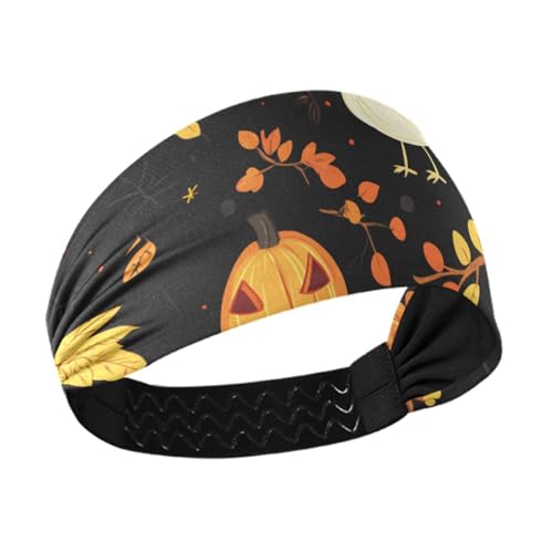 Kühlende Stirnbänder für Damen, Motiv: Huhn, Halloween, dehnbar, für Sport, Wandern, Make-up, Basketball, Schwarz von voucong
