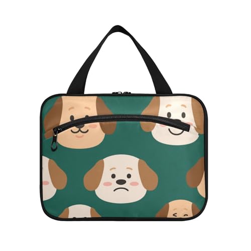 Kulturbeutel mit niedlichem Cartoon-Hund, zum Aufhängen, mit Haken, Designer-Tragetasche für Damen, unverzichtbar, für Hotels, Brochas, Maquillaje L von voucong