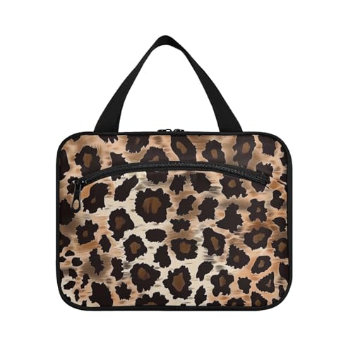 Leopardenmuster Hängesets für Herren mit Haken, Designer-Zubehör, Make-up-Tasche für Papa, Arbeit, Estuche para maquillaje L von voucong