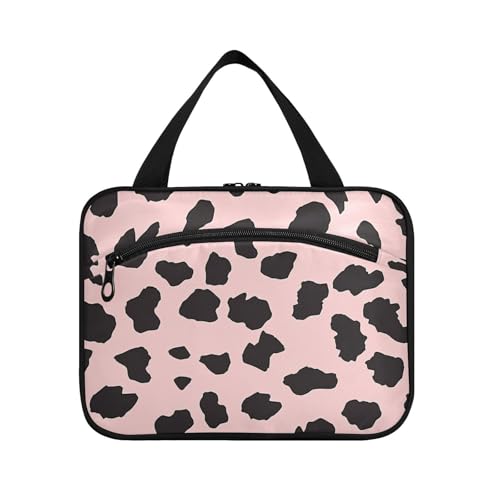Make-up-Tasche zum Aufhängen für Damen, Leopardenmuster, mit Haken, kompakte Designer-Kosmetiktasche für Mutter, Arbeit, Bolsa de maquillaje para Mujer L von voucong