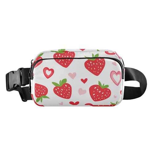 Strawberry Country Style Valentine Cartoon Fashion Waist Pack Crossbody Bag for Men Women Mini Chest Belt Bum Bag with Adjustable Strap for Workout Running Hiking, Erdbeer-Country-Stil Strawberry Country Style Valentine Cartoon Fashion Waist Pack Crossbody Bag for Men Women Mini Chest Belt Bum Bag with Adjustable Strap for Workout Running Hiking, Erdbeer-Country-Stil von voucong
