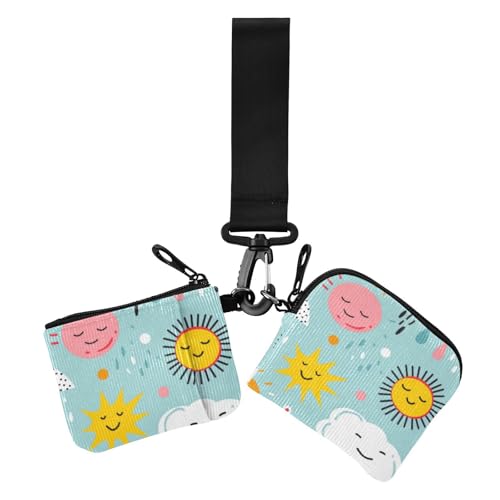 Sun Rainball Green Dual Coin Purse Credit Card Holder Wallet Slim Portable Zipper Wristlet Wallet with Keychain for Daily Use 2 Packs, Sonnenregenball, Grün, 1 size, Druckkunst Sun Rainball Green Dual Coin Purse Credit Card Holder Wallet Slim Portable Zipper Wristlet Wallet with Keychain for Daily Use 2 Packs, Sonnenregenball, Grün, 1 size, Druckkunst von voucong