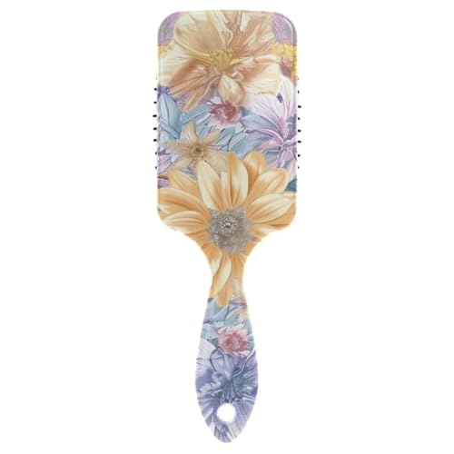 Trendige Boho-Bürsten mit bunten Blumen für schwarze Frauen, zum Föhnen, Kopfmassagegerät für feines Haar mit ergonomischem Griff, Cepillo para cabello de mujer Trendige Boho-Bürsten mit bunten Blumen für schwarze Frauen, zum Föhnen, Kopfmassagegerät für feines Haar mit ergonomischem Griff, Cepillo para cabello de mujer von voucong