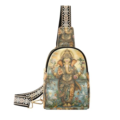 Trendige Retro Ethnische Tribal Elefant Brusttasche für Mehrzweck-Umhängetasche für Tagesrucksack, Retro Ethnischer Tribal-Elefant, 1 size Trendige Retro Ethnische Tribal Elefant Brusttasche für Mehrzweck-Umhängetasche für Tagesrucksack, Retro Ethnischer Tribal-Elefant, 1 size von voucong