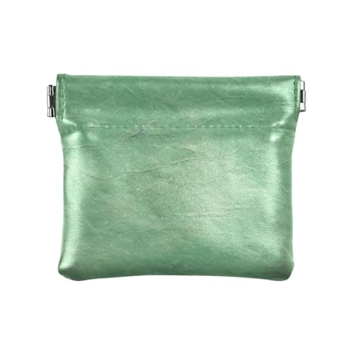 Vintage Grünes Papier Damen Leder Münzbörse Einzigartiger Schmuck für Frauen Reisen, Grünes Vintage-Papier, 1 size, Druckkunst von voucong