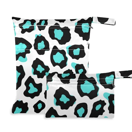 Vleopard Taschen mit Punkten, schmutzabweisend, wasserdicht, Reiseutensilien für Babys, mit Griffen, für Yoga, 2 Stück Vleopard Taschen mit Punkten, schmutzabweisend, wasserdicht, Reiseutensilien für Babys, mit Griffen, für Yoga, 2 Stück von voucong