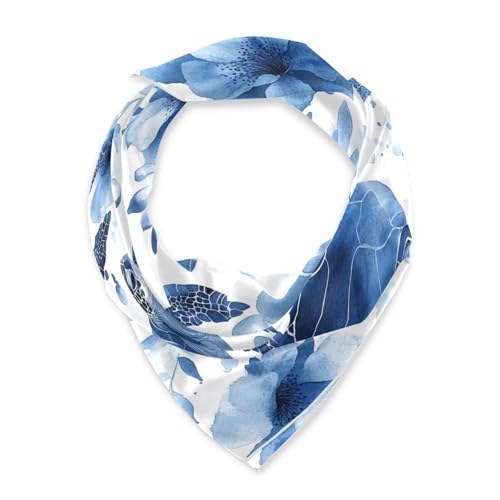 voucong Blaue Blume Schildkröte quadratischer Seidenschal Essentials Stirnband für Frauen für Weihnachten 35 x 35 cm bufanda para mujer voucong Blaue Blume Schildkröte quadratischer Seidenschal Essentials Stirnband für Frauen für Weihnachten 35 x 35 cm bufanda para mujer von voucong