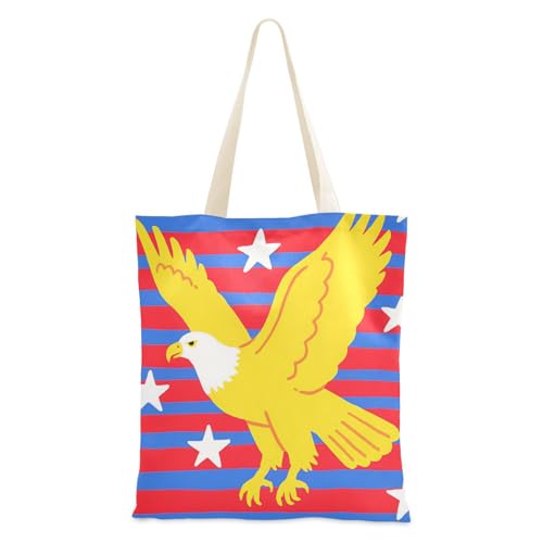 voucong Gestreifte Tragetasche aus Segeltuch für Damen, mit Taschen, mit Griffen, wiederverwendbare Canvas-Tragetasche, Geschenk von voucong