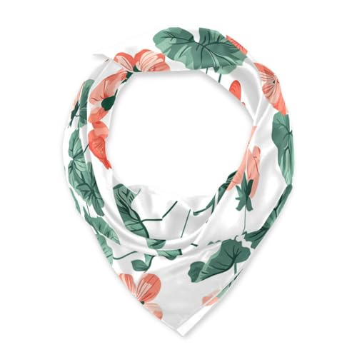 voucong Modischer Seidenschal mit Geranien-Blume, Minze, quadratisch, elegantes Stirnband für Damen, als Geschenk, 88 x 89 cm, bufanda elegant para mujer voucong Modischer Seidenschal mit Geranien-Blume, Minze, quadratisch, elegantes Stirnband für Damen, als Geschenk, 88 x 89 cm, bufanda elegant para mujer von voucong