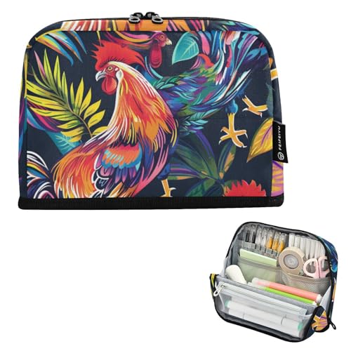 voucong Stiftehalter, große Kapazität, Stiftebeutel für Lehrer, Büro, Hahn, psychedelisch voucong Stiftehalter, große Kapazität, Stiftebeutel für Lehrer, Büro, Hahn, psychedelisch von voucong