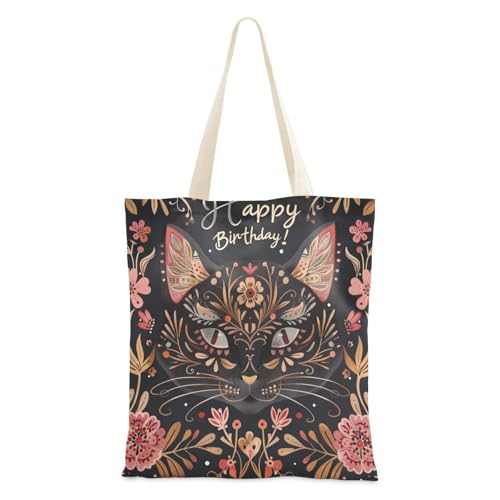 voucong Tragetasche aus Segeltuch für Damen, Bohemian-Stil, marokkanischer Stil, mit Taschen, mit Griffen, wiederverwendbar, Geschenk für Lehrer von voucong