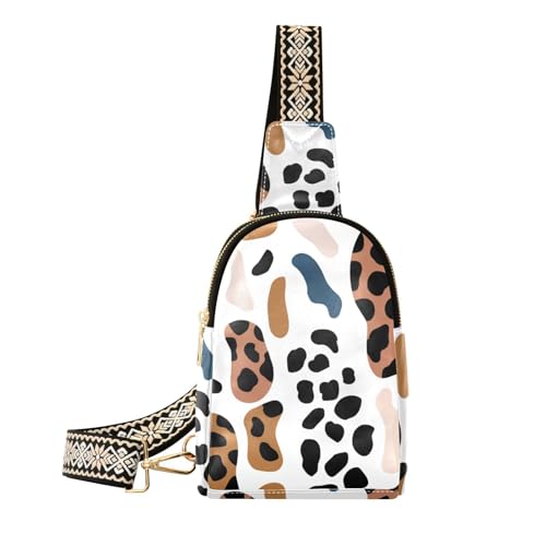 voucong Trendige kleine Umhängetasche aus Leder mit Leopardenmuster für Damen für Reisen, Leoparden-Print, 1 size voucong Trendige kleine Umhängetasche aus Leder mit Leopardenmuster für Damen für Reisen, Leoparden-Print, 1 size von voucong