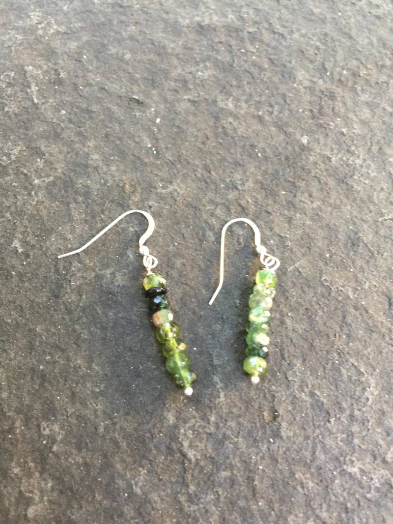 Chrom Turmalin Ohrringe Sterling Silber Boho Schmuck von vowangems